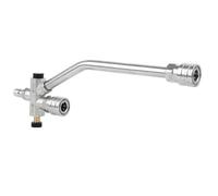 Bâton Lavage Voiture en Métal avec Embout Rapi Un Quart Pouce et Comman Pression Adapté au Nettoyage s Angles Inaccessibles, Tige D’Extension Un-à-Deux avec Vanne en Aluminium