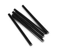 Bâton thermofusible, bâtons de colle, bâtons de colle thermofusible, noir/Transparent, 7/11mm, 120/150mm, 30/50 pièces for fondre(Transparent7x150 50,Transparent7x150 50)