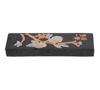 Bâtonnet D’encre Noir pour Calligraphie Chinoise, Écriture et Dessin | Soot Ink, Surface Lisse et Brillante, Forme Longue à Fond Plat, pour Papier de Riz et Pinceau Style Aléatoire
