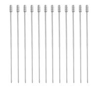 Bâtonnets à cocktail en métal, 12 pièces en acier inoxydable | Bâtonnets à cocktail en métal | Boissons Oliver Bar Fête Buffet Retour à l'école Cuisson Étudiant Vacances Verre Salades Sushi Fromage