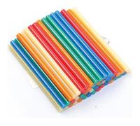 AGT Bâtonnets de colle Ø11 mm pour pistolet à colle - 50 pièces - 5 couleurs