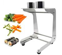Bâtonnets de concombre en acier inoxydable avec 2 lames pour la préparation | Coupe-légumes manuel avec 2 lames, 10 tranches/minute sans effort pour préparer et cuisiner rapidement la salade