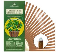 Bâtonnets d'encens à la citronnelle naturels pour l'extérieur - (18 bâtonnets, 40 heures de protection) pour la sécurité sur la terrasse, le camping, etc. | Sans DEET, enrichis en neem indien et en hu