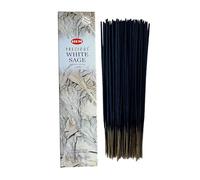Bâtonnets d'encens Hem White Sage - 1 Paquet de 100 g (80-90 Bâtonnets) - Aromathérapie - Méditation - Yoga - Emballage Écologique