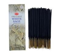 Bâtonnets d'encens Hem White Sage - 1 Paquet de 200 g (160-180 Bâtonnets) - Aromathérapie - Méditation - Yoga - Emballage Écologique