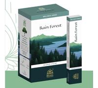 Bâtonnets d'encens Himalaya Rain Forest 12 x 15 g - Agarbatti au Parfum de forêt pour la méditation, la prière, Le Yoga et Le Parfum d'ambiance | Parfum Naturel pour Pooja avec Kajal