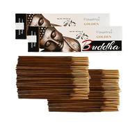 Bâtonnets d'encens Vijayshree Golden Nag Bouddha - 200 g - 10 Paquets de 20 g (140-180 bâtonnets) - Aromathérapie - Méditation - Yoga - Emballage écologique