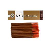 Bâtonnets d'encens Vijayshree Golden Nag Chandan 100 g - 5 Paquets de 20 g (70-90 bâtonnets) - Aromathérapie - Méditation - Yoga - Emballage écologique