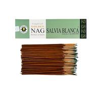 Bâtonnets d'encens Vijayshree Golden Nag Sauge Blanche 100 g - 5 Paquets de 20 g (70-90 bâtonnets) - Aromathérapie - Méditation - Yoga Emballage écologique