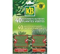 KB Bâtonnets nutritifs Plantes vertes – Action prolongée 8 semaines – NPK 10-7-9 +2% MgO – X40