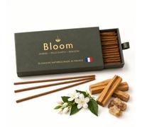 Bâtons d’Encens 100% Naturel - Jasmin - Palo Santo - Benjoin | 25 Bâtonnets Encens 100% Naturel - Made in France - Vegan - Sans Additif ni Colorant