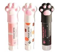 Bâtons de colle pour chat, 3 pièces de papeterie Kawaii en forme griffe 3, 9x0, 8 pouces