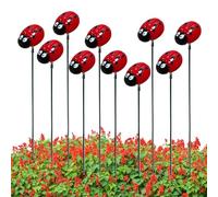 Bâtons décoratifs de - Lot de 10 Piques de Jardin de, Jolies Marques de Fleurs de Jardin | Jardin de Maison Décoration de d'extérieur Printemps Lit pelouse en Pot