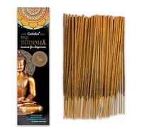 Bâtons d'encens Buddha - 1 Paquet de 100 g (70-90 bâtons) - Aromathérapie - Méditation - Yoga - Packaging Eco-Friendly