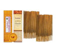 Bâtons d'encens Nag Champa 100 g + Chandan 100 g - Entre 70 et 90 bâtonnets de Chaque Parfum - Aromathérapie - Yoga - Packaging Eco-Friendly