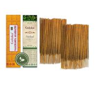 Bâtons d'encens Nag Champa 100 g + Patchouli 100 g - Entre 70 et 90 bâtonnets de Chaque Parfum - Aromathérapie - Yoga - Packaging Eco-Friendly