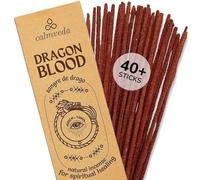 Bâtons d'encens Sang de Dragons - (40 + bâtons, 22,9 cm) en résine naturelle épaisse, sans charbon de bois | Encens de protection contre les odeurs sucrées, épicées et ambrées (Sangre de Grado) (durée