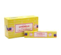 Bâtons d'encens - SATYA - Lot de 120 - Parfum Citronnelle - Repousse les insectes