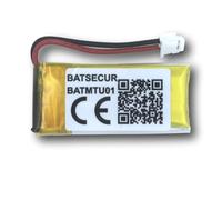 BATSÉCUR - Pile Alarme BATMTU01 Compatible MTU01X DAITEM, ME1121426 pour LCA01F, SC100AF, SC101AF - 3.6v 200mAh Li-ION