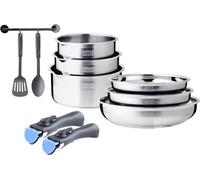 Batteire de cuisine 10 pièces acier inoxydable Arthur Martin AM9841