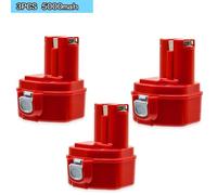 Batterie 12 V - Batterie Ni-MH pour outils électriques PA12 - haute capacité 5000 mAh - batterie de rechange pour outils électriques - rechargeable - lot de 3