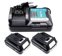 Batterie 12V 2,0Ah, lot de 2, + chargeur pour Makita BL1021B