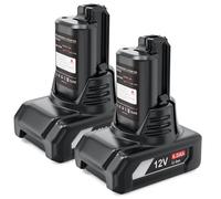 Batterie 12V 6,0Ah au lithium-ion pour Bosch, lot de 2, compatible avec les modèles BAT420 et BAT411