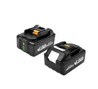 Batterie 18 V, capacité de 6 Ah, technologie lithium-ion, compatible avec Makita, lot de 2 batteries de 6 Ah