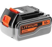 Batterie 18V 4,0Ah, BLACK+DECKER BL4018-XJ, Lithium-Ion, Noir
