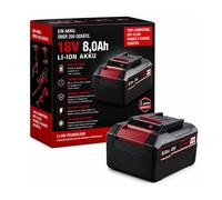 Batterie 18V 8.0Ah compatible avec le système Einhell Power X-Change – Batterie lithium-ion haute performance avec indicateur de niveau de charge LED – Batterie de remplacement pour les modèles PX-BAT