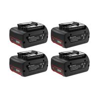 Batterie 18V Bosch, capacité 60Ah, batterie rechargeable Li-Ion, 4 batteries