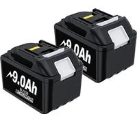 Batterie, 18V, haute capacité, remplacement pour Makita, 2 PCS BL1830 9,0Ah