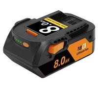 Batterie 18V pour AEG Ridgid - Batterie de remplacement Li-Ion - 8,0Ah 8000mAh - Compatible avec les modèles R840087, R840085, L1815R, L1850R, L1830R, R840083 - Pour outils sans fil - 1 pièce