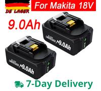 Batterie 18V pour Makita BL1850B Li-ion 18V 9000mAh BL1840B BL1860 BL1890 BL1815 BL1830 BL1835 perceuses sans fil Batteries LXT400 DE 2 PACK