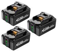 Batterie 18V pour outils Makita - Batterie de remplacement Li-Ion - Haute capacité 8000mAh - Lot de 3 - Compatible avec les modèles BL1830 et BL1860