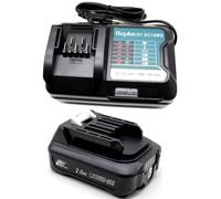 Batterie 2,0 Ah + Chargeur 10,8–12 V, batterie lithium-ion, couleur noire