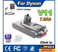 Batterie 25,2V 7,0Ah pour aspirateur Dyson V11, compatible avec les modèles Fluffy, Absolute, Extra, Total Clean, V11 Animal, type à clipser. 1 V11 7.0Ah Filter