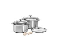 Batterie 3 casseroles 16/20/24cm + anses + couvercle 3661.03