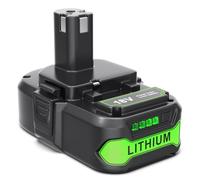 Batterie 3Ah pour Ryobi One+ 18V: Li-ION Batterie Kompatibel P108 RB18L50 RB18L40 RB18L25 BPL-1815 BPL-1820G BPL18151 BPL1820 P105 P107