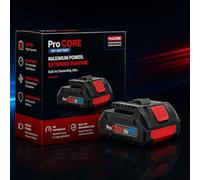 Batterie 4,0 Ah compatible avec système Bosch Professional 18 V - Batterie de rechange lithium-ion haute performance - Pour appareils GBA/ProCORE - Longue durée de vie et haute performance