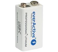 Batterie 6F22/9V Li-ion 550 mAh USB-C EverActive