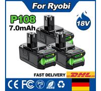 Batterie 7Ah pour RYOBI P108 18V Plus, outils électriques Li-ion 18 volts, P108 P104 P107 RB18L50 RB18L20 BPL1815 RB18L40 4 7.0Ah Battery