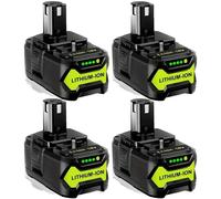 Batterie, 8000 mAh, 18 V, compatible avec Ryobi, lot de 4