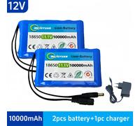 Batterie à décharge profonde 12V 50800mAh, haute sécurité, alimentation stable pour système solaire hors réseau, UPS domestique et équipement de camping 100Ah1charger