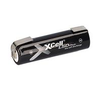 Batterie AA Mignon LSD Plus NI-MH 1,2 V 2550 mAh Low Self-Discharge avec cosse à souder U Rechargeable - Durable - Sans entretien - Fiable - Batterie de rechange