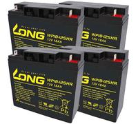 Batterie adaptée à APC RBC55 Batterie 12 volts 18Ah 4 pièces