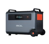 Batterie Additionnelle OSCAL BP3600 3600Wh LiFePO4 Extensible pour PowerMax 3600 Camping Secours Maison，（Ne peut être utilisé seul）