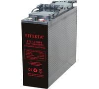 Batterie AGM 12V 110Ah, technologie VRLA, modèle Effekta BTL 12-110FK, bornes avant