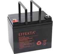 Batterie AGM 12V 33Ah de la marque Effekta, modèle BTL 12-33L – batterie au plomb sans entretien, technologie VRLA