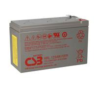 Batterie AGM CSB HRL1234W, haute performance, longue durée de vie, 12V, 8,5Ah, 34 W/cellule à 15 minutes, bornes T2 / Faston 6,3 mm